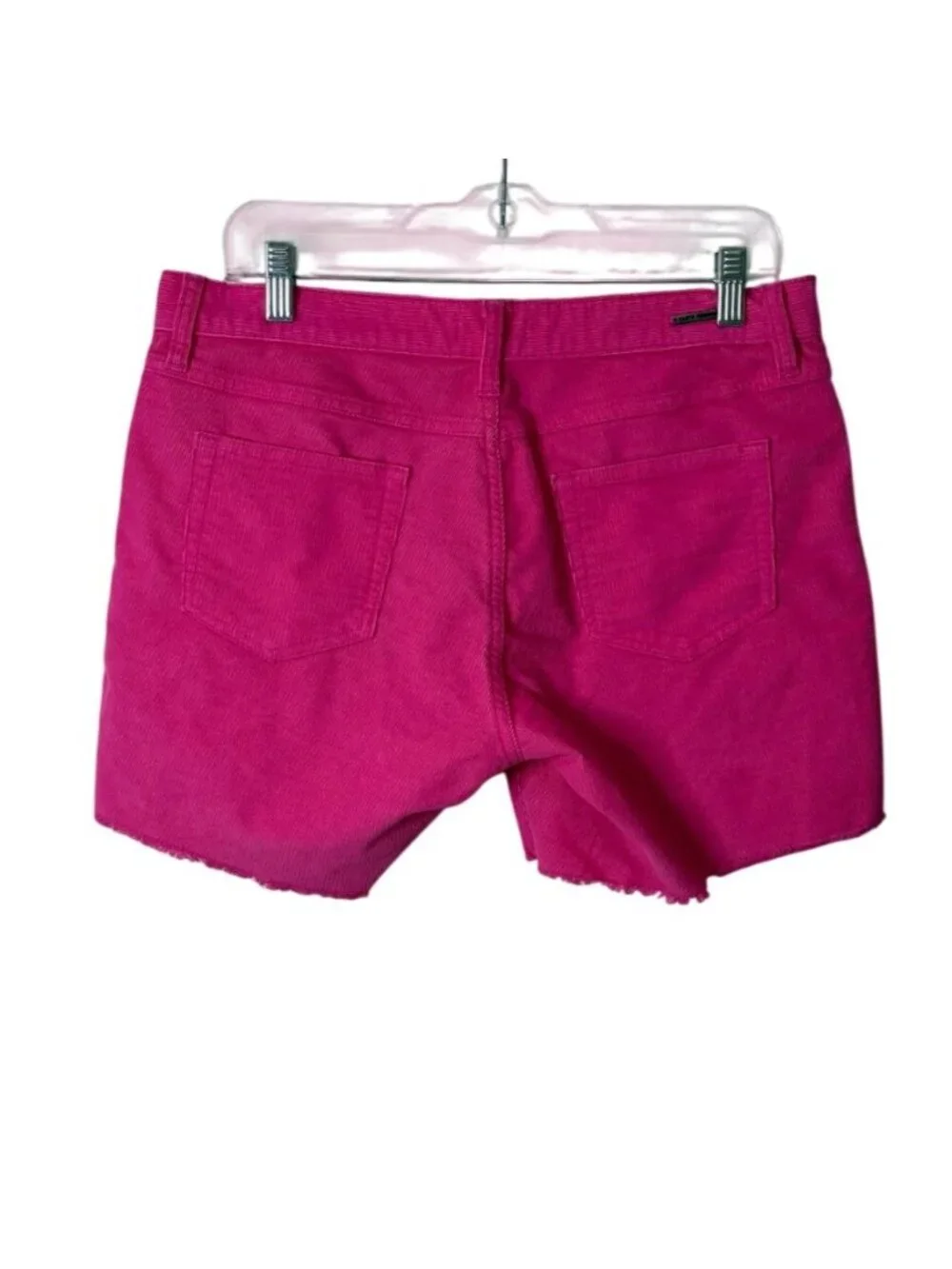 Carve Designs Womens Size 6 Oahu Shorts Corduroy Hot Pink Frayed Hem 5